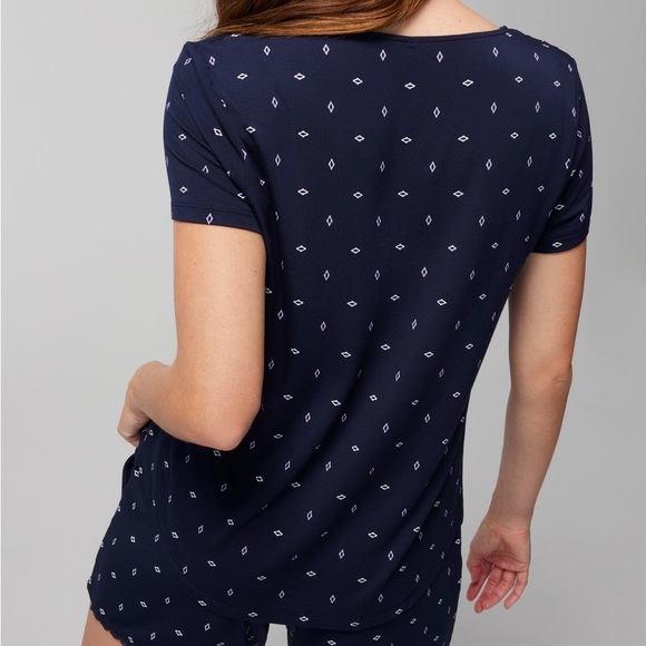 SOMA COOL NIGHTS Printed Short-Sleeve pajama set / Size XSmall - Picture 13 of 14